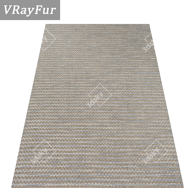 Deluxe Carpet Set: High-Quality Textures for Close and Distant Views 3D model image 2