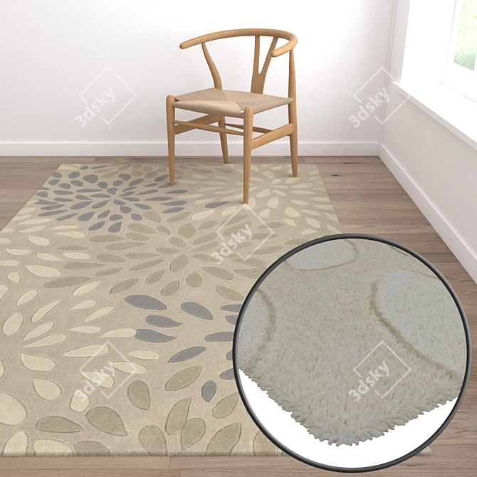 Luxury Carpet Set: High-Quality Textures 3D model image 5