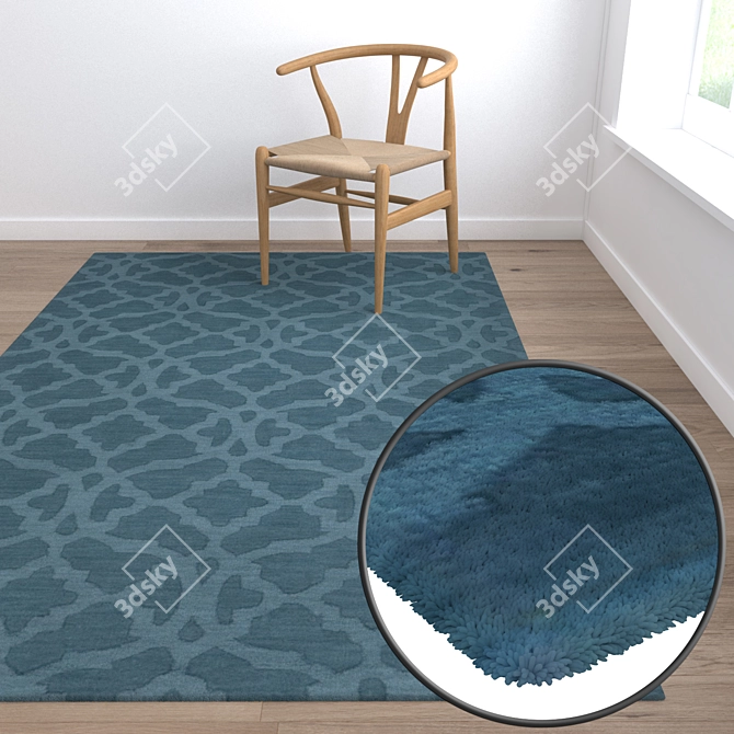 High-Quality Carpets Set for Diverse Perspectives 3D model image 5