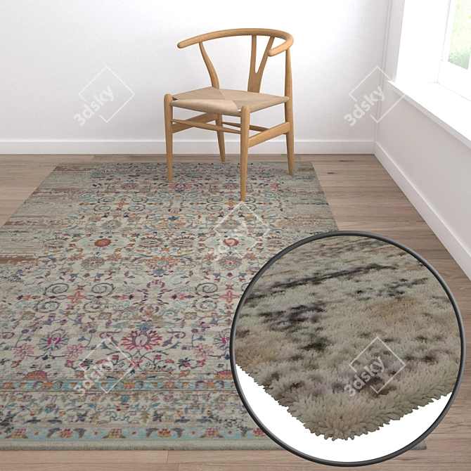 Versatile Quality Carpet Set 3D model image 5