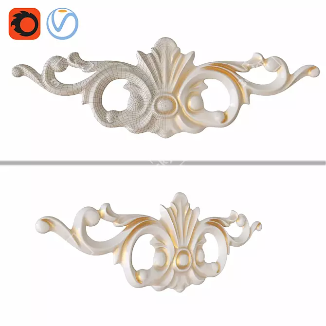 Elegant SY1194 BRAMEK Decor Piece 3D model image 1