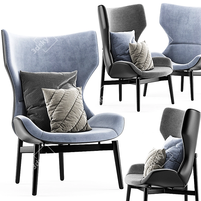 Luxury Jorgen Armchair: Exquisite Elegance 3D model image 2