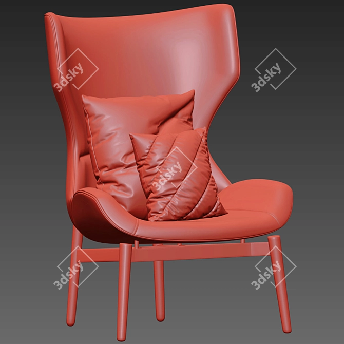 Luxury Jorgen Armchair: Exquisite Elegance 3D model image 1