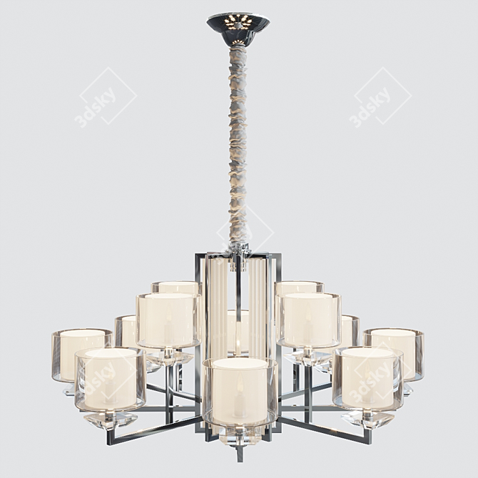 Newport 4400 Chandelier: Elegant and Spacious 3D model image 1