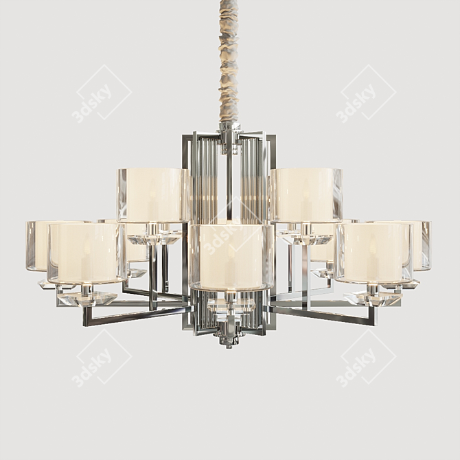 Newport 4400 Chandelier: Elegant and Spacious 3D model image 3