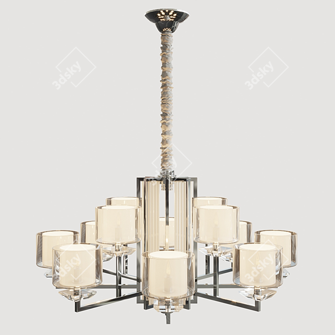 Newport 4400 Chandelier: Elegant and Spacious 3D model image 4