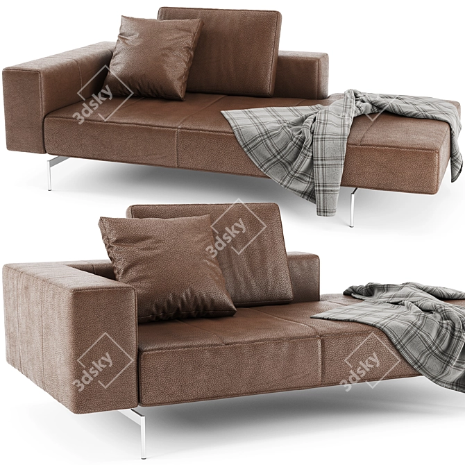 BoConcept Amsterdam Lounging: Modern Lounging Sofa in Multifold Dimensions 3D model image 2