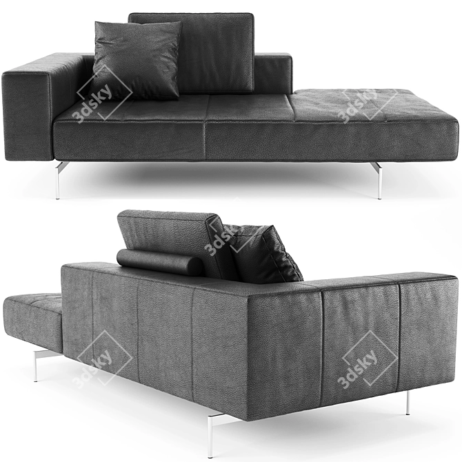 BoConcept Amsterdam Lounging: Modern Lounging Sofa in Multifold Dimensions 3D model image 3