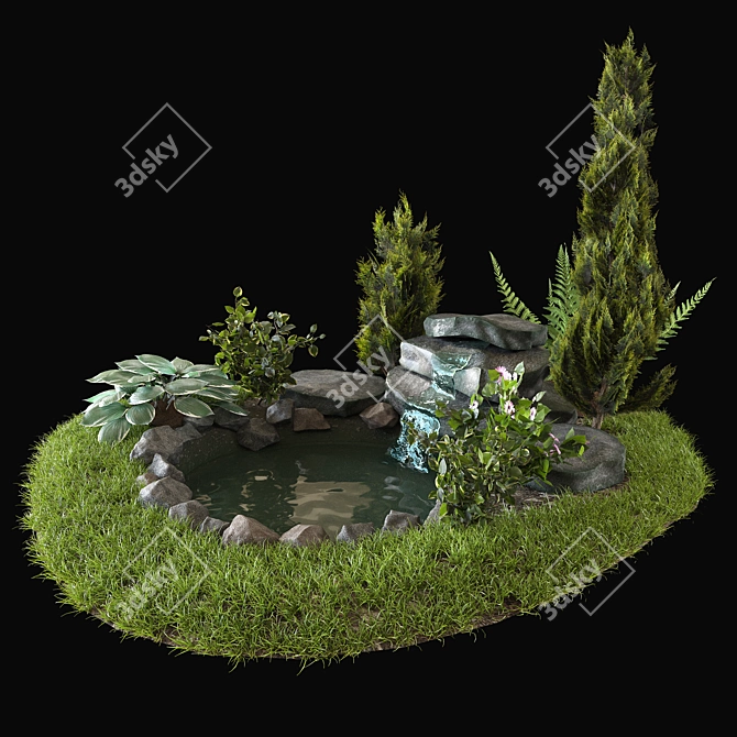 Alpine Meadow 3D Model 3D model image 2