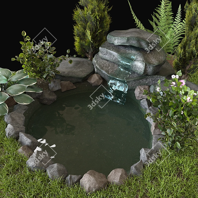 Alpine Meadow 3D Model 3D model image 4