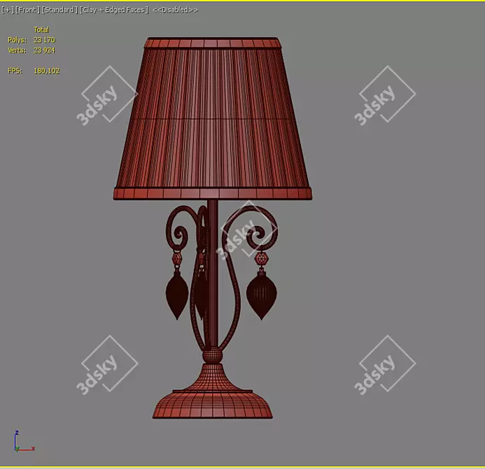 Odeon Light Niagara Table Lamp 3D model image 3