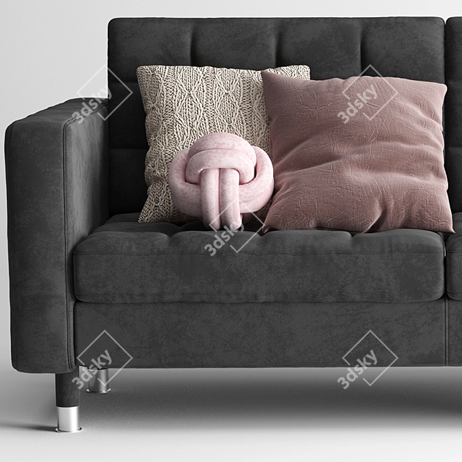 Modern 3-piece Landskrona Sofa 3D model image 3