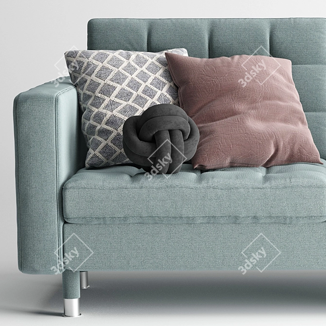 Modern 3-piece Landskrona Sofa 3D model image 5