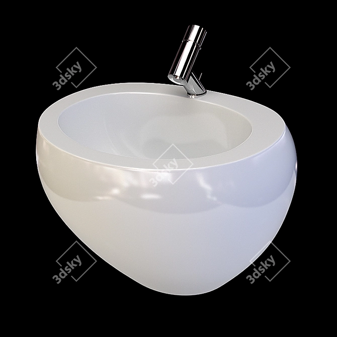 Laufen Alessi Washbasin (1097.2) - Elegant and Functional 3D model image 1