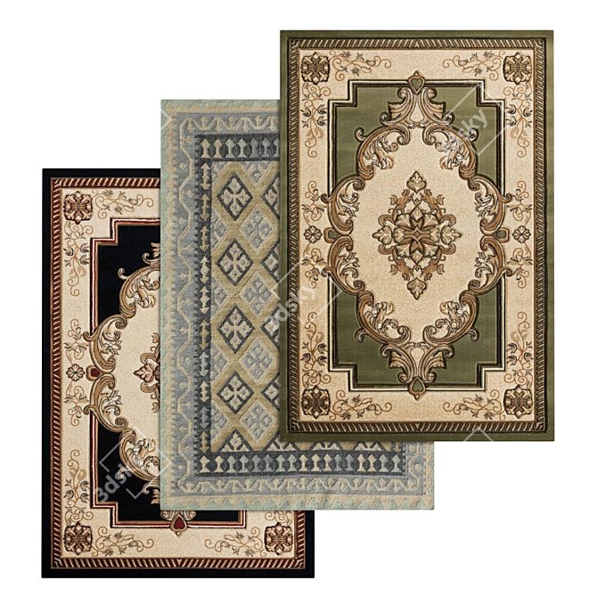 High-Quality Carpets Set for 3D Renders 3D model image 1