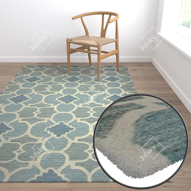 Premium Carpet Set: High-Quality Textures! 3D model image 5