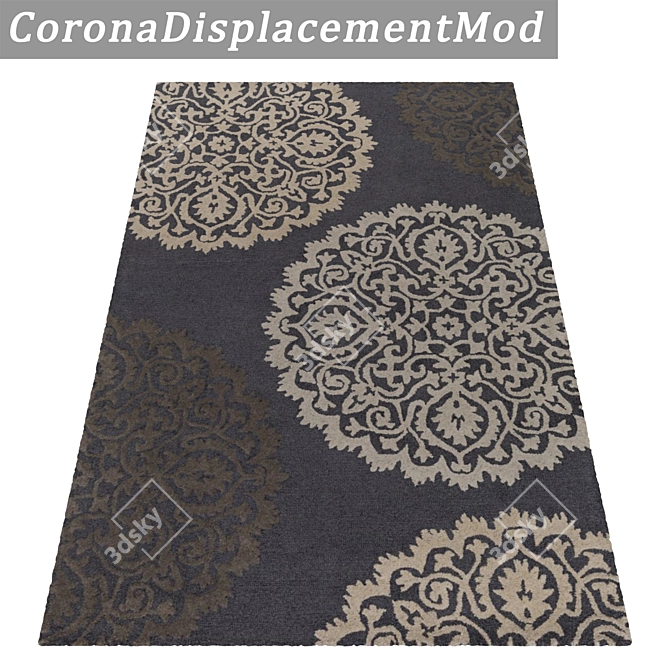 Luxury Textured Carpet Set 3D model image 4