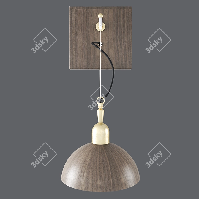  Modern Geometric Wall Light 3D model image 2