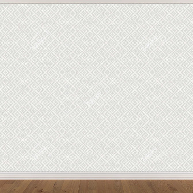 Seamless Wallpaper Set - 3 Colors 3D model image 3