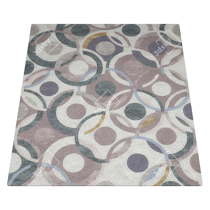 Vintage Marais Boulevard Rug 3D model image 2