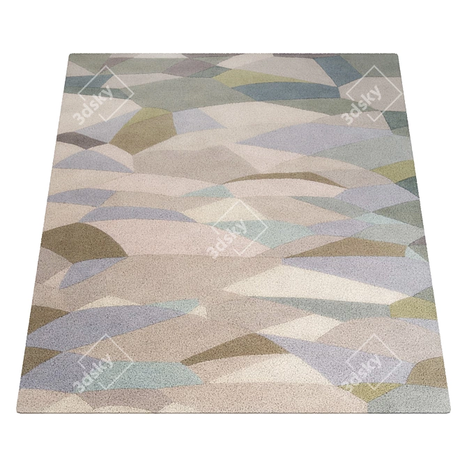 Vintage Marais Boulevard Rug 3D model image 3