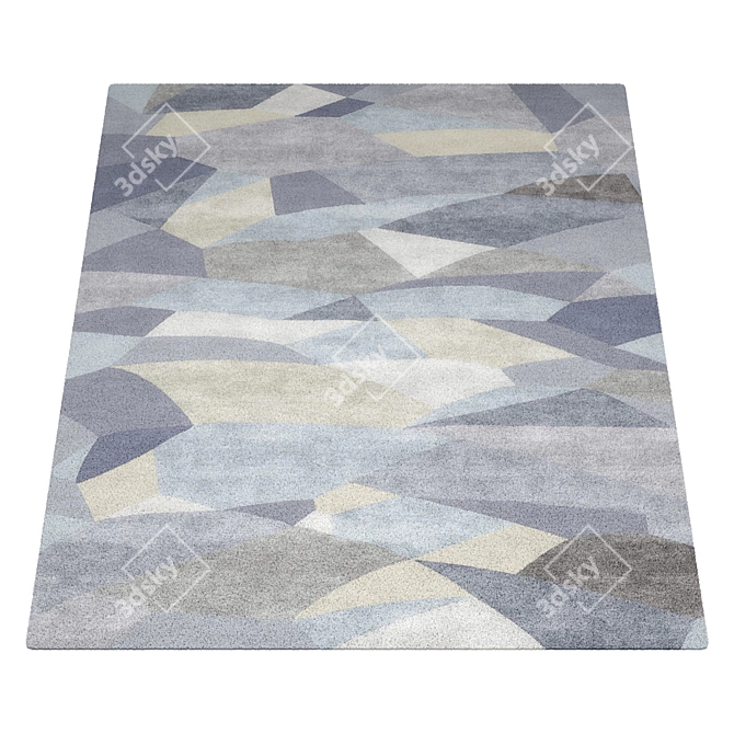 Vintage Marais Boulevard Rug 3D model image 4