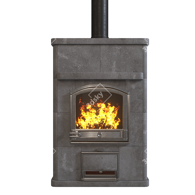 Cozy Fire: TULIKIVI TU820 S 3D model image 2