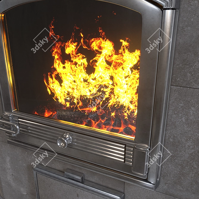 Cozy Fire: TULIKIVI TU820 S 3D model image 3