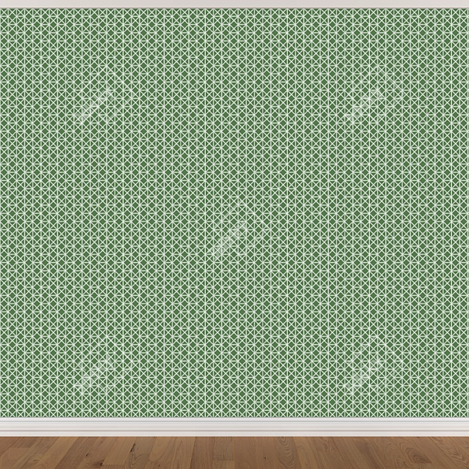 Seamless Wallpaper Set in 3 Colors 3D model image 4