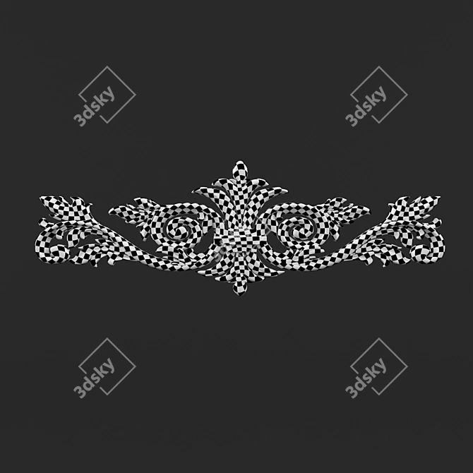 Elegant Classic Decorative Element 3D model image 4