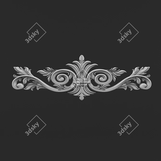 Elegant Classic Decorative Element 3D model image 5