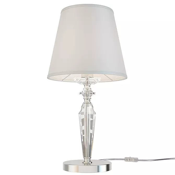 Neoclassic Nickel Table Lamp 3D model image 1