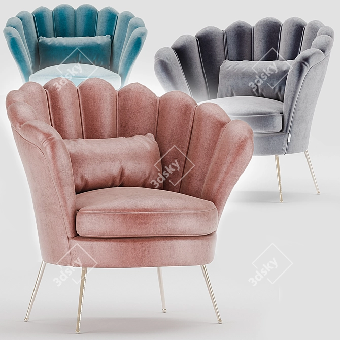 CozyComfort Chair: Designed with warmth in mind 3D model image 1