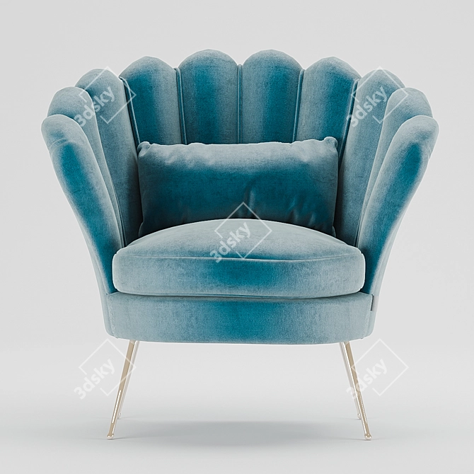 CozyComfort Chair: Designed with warmth in mind 3D model image 4