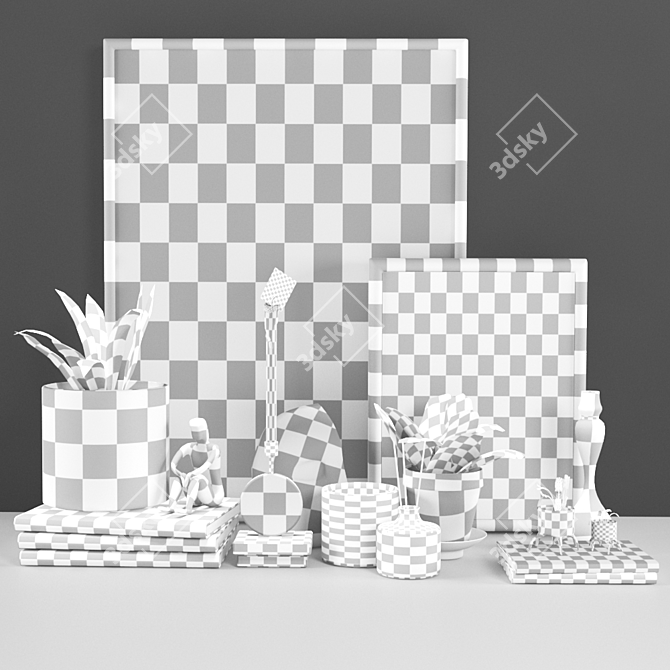 Nature-inspired Home Décor Set 3D model image 3