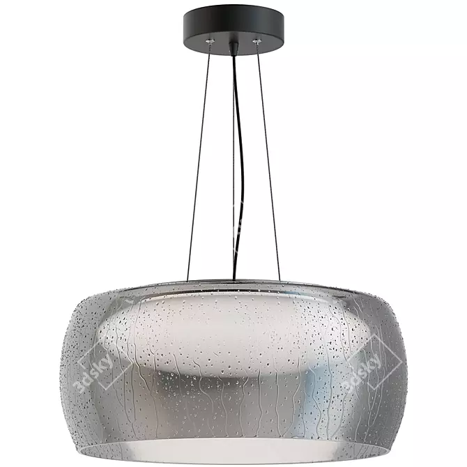 Solen Black Pendant Lamp 3D model image 1