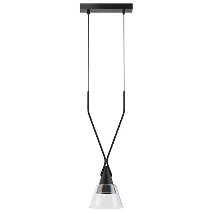 Maytoni Hilo Pendant Lamp with Transparent Glass Shade 3D model image 1