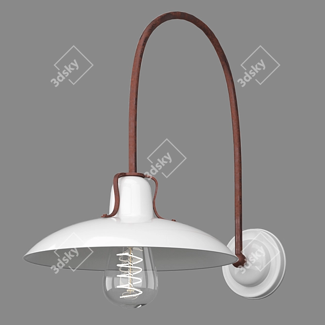 Elegant Chrome Sconce: Lucide Romer 3D model image 1