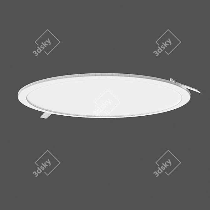 SAONA C0183 Recessed Light - 2200Lm, LED, 24W, Aluminum, 4000K 3D model image 3