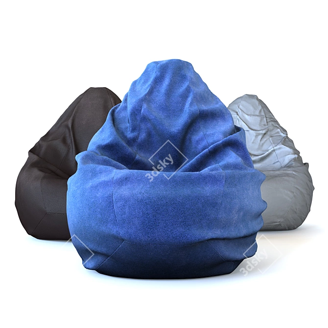 Comfy Seat: Stylish Bag Chair 3D model image 1