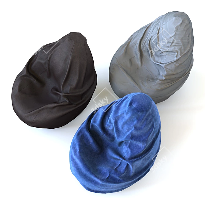 Comfy Seat: Stylish Bag Chair 3D model image 2