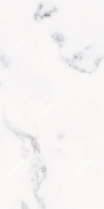 Classic Calacatta White Marble Set 3D model image 4