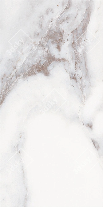 Classic Calacatta White Marble Set 3D model image 4