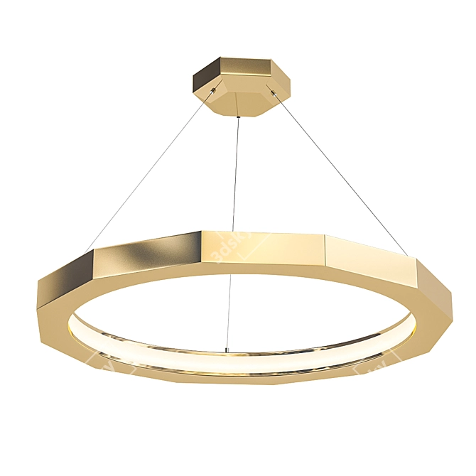 Modern Elegance: Dodeca Pendant Light 3D model image 1