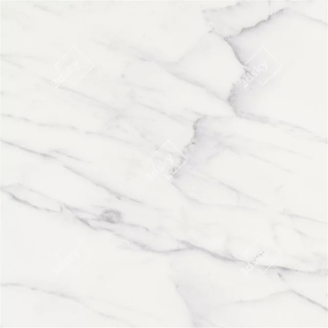 Carrara White Marble Set 3D model image 2