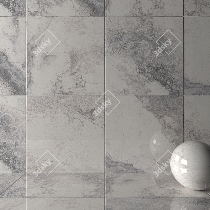  Bizantino Bianco Marble Set - 120x120 cm 3D model image 2