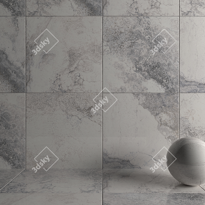  Bizantino Bianco Marble Set - 120x120 cm 3D model image 3