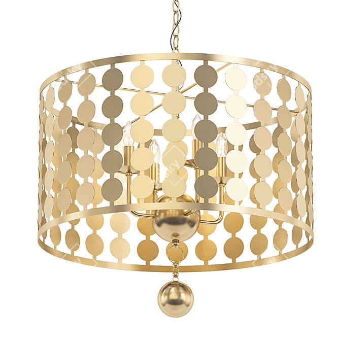 Elegant Layla Light Chandelier 3D model image 1