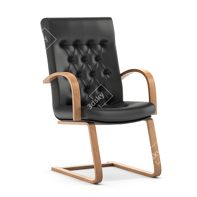 FIDEL Extra Cozy Lounge Chair 3D model image 2