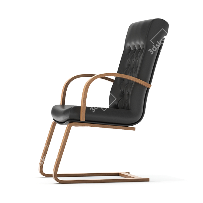 FIDEL Extra Cozy Lounge Chair 3D model image 3